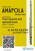 C Alto Flute (instead C flute 4) part of &quote;Amapola&quote; for Flute Quartet (fixed-layout eBook, ePUB)