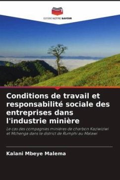 Conditions de travail et responsabilité sociale des entreprises dans l'industrie minière - Malema, Kalani Mbeye