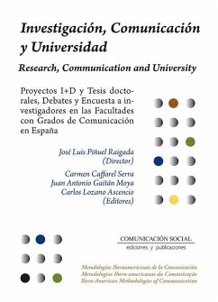 Investigación, comunicación y universidad : proyectos I+D y tesis doctorales, debates y encuesta a investigadores en las facultades con grados de comunicación en España - Caffarel, Carmen . . . [et al.; Gaitán Moya, Juan Antonio; Lozano Ascencio, Carlos; Piñuel Raigada, José Luis