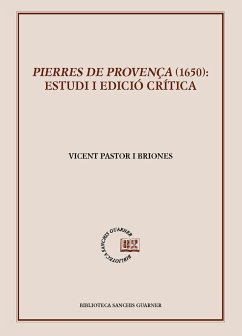 Pierres de Provença (1650): estudis i edició crítica - Pastor Briones, Vicent