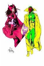 Cover 100% Marvel HC. La VisiÃ³n y la Bruja Escarlata: La vida en Leonia Street