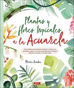 Cover Plantas y flores tropicales a la acuarela