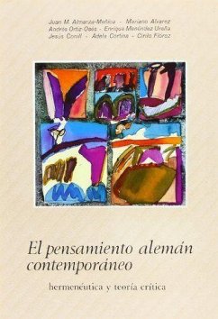 Cover Pensamiento alemán contemporáneo hermenéutica filosófica y teoría
