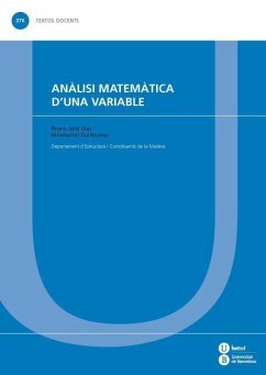 Anàlisi matemàtica d'una variable - Guilleumas Morell, Montserrat; Juliá Diaz, Bruno