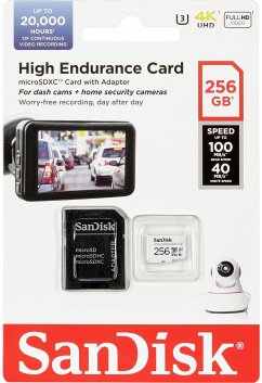 Cover SanDisk High Endurance 256GB microSDXC SDSQQNR-256G-GN6IA