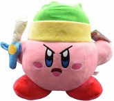 Nintendo Kirby mit Schwert, Mega Plüsch, Plüschfigur, 12 cm