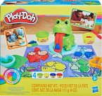 Hasbro F69265L0 - Play-Doh Farbi, der Frosch, Frosch-Set mit 4 Dosen und Zubehör, Knetset