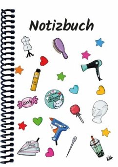 A 5 Notizbuch Manga Items, weiß, liniert