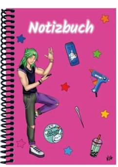 Cover A 4 Notizbuch Manga Quinn, pink, blanko