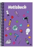 A 4 Notizbuch Manga Items, lila, blanko