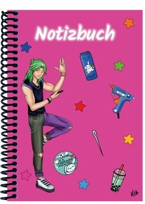 A 5 Notizbuch Manga Quinn, pink, blanko