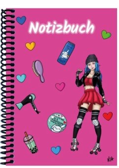 Cover A 5 Notizbuch Manga Enora, pink, liniert