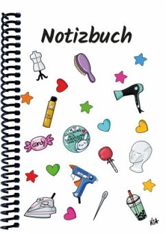 Cover A 4 Notizbuch Manga Items, weiß, liniert