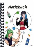 A 5 Notizbuch Manga Quinn und Enora, weiß, liniert