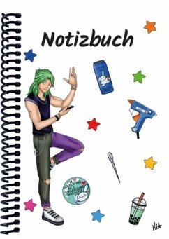 Cover A 5 Notizbuch Manga Quinn, weiß, liniert