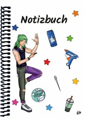 A 5 Notizbuch Manga Quinn, weiß, liniert