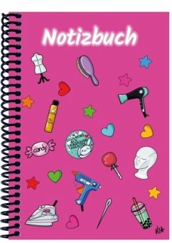 Cover A 4 Notizbuch Manga Items, pink, kariert
