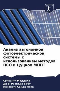 Cover Analiz awtonomnoj fotoälektricheskoj sistemy s ispol'zowaniem metodow PSO i Cuckoo MPPT