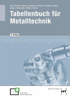 Tabellenbuch für Metalltechnik - Dax, Wilhelm;Drozd, Nikolaus;Gläser, Wolf-Dieter