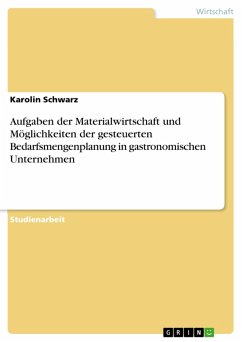 Aufgaben der Materialwirtschaft und Möglichkeiten der gesteuerten Bedarfsmengenplanung in gastronomischen Unternehmen (eBook, PDF) - Schwarz, Karolin