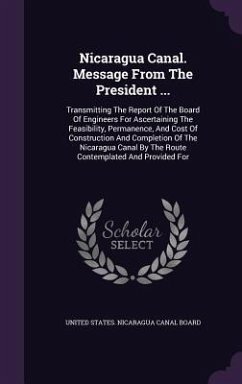 Cover Nicaragua Canal. Message From The President ...