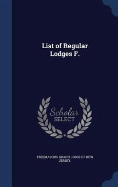Cover List of Regular Lodges F.
