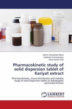 Pharmacokinetic study of solid dispersion tablet of Kariyat extract - Nitave, Sachin Annasaheb;Koumaravelou, Kailasam;Patil, Vishin Ashish