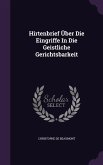 Hirtenbrief Über Die Eingriffe In Die Geistliche Gerichtsbarkeit