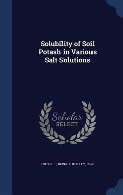 Cover Solubility of Soil Potash in Various Salt Solutions