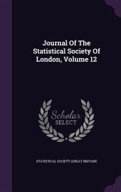 Cover Journal Of The Statistical Society Of London, Volume 12