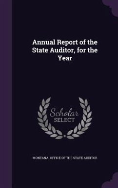 Cover Annual Report of the State Auditor, for the Year