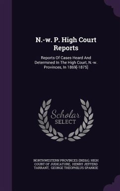 Cover N.-w. P. High Court Reports