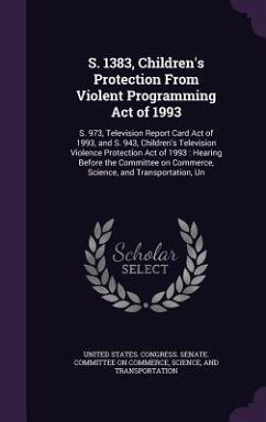 Cover S. 1383, Children's Protection From Violent Programming Act of 1993