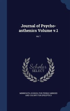 Journal of Psycho-asthenics Volume v.1: No.1