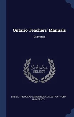 Ontario Teachers' Manuals: Grammar