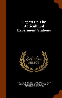 Cover Report On The Agricultural Experiment Stations