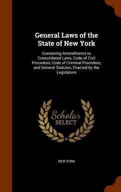 General Laws of the State of New York: Containing Amendments to Consolidated Laws, Code of Civil Procedure, Code of Criminal Procedure, and General St - York, New