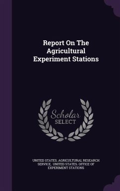 Cover Report On The Agricultural Experiment Stations