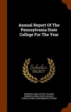Cover Annual Report Of The Pennsylvania State College For The Year