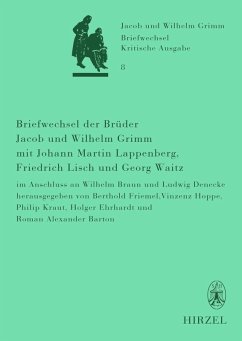 Cover Briefwechsel der Brüder Jacob und Wilhelm Grimm mit Johann Martin Lappenberg, Friedrich Lisch und Georg Waitz (eBook, PDF)