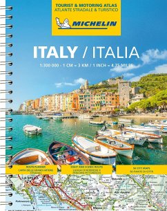 Cover Michelin Straßenatlas Italien mit Spiralbindung