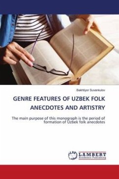 GENRE FEATURES OF UZBEK FOLK ANECDOTES AND ARTISTRY