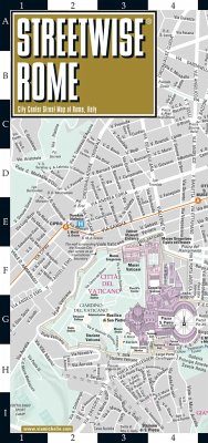 Streetwise Rome Map - Laminated City Center Street Map of Rome, Italy - Michelin