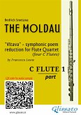 C Flute 1 part of "The Moldau" for Flute Quartet (eBook, ePUB)