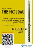 C Flute 2 part of "The Moldau" for Flute Quartet (fixed-layout eBook, ePUB)