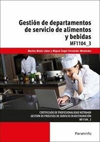 Cover Gestión de departamentos de servicio de alimentos y bebidas