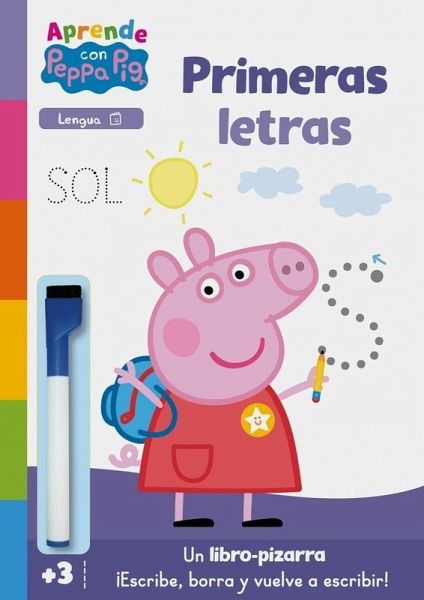 Primeras letras (Libro-pizarra) (Peppa Pig. Cuaderno de actividades)