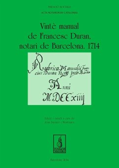 Vintè manual de Francesc Duran, notari de Barcelona. 1714 - Salvador Montoriol, Joan