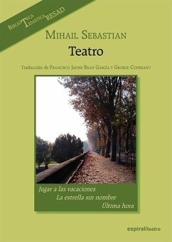 Cover Mihail Sebastian. Teatro