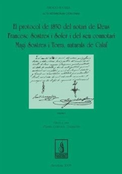 Cover El protocol de 1850 del notari de Reus Francesc Sostres i Soleri dels seus connotaris magi sostres i torra naturals de Calaf